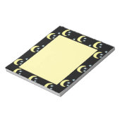 Moon Glow Notitieblok (zwart en zacht geel) (Linkerzijde)