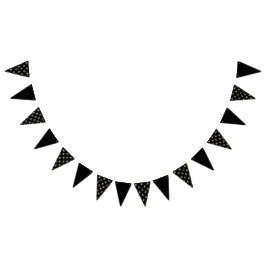 Moon Glow Party Banner (zwart & zacht geel)