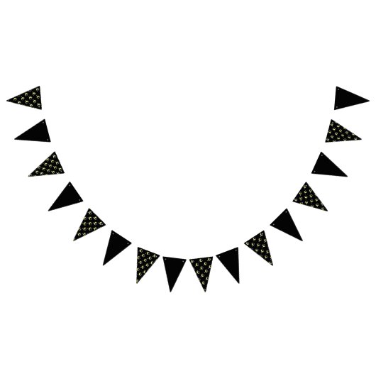 Moon Glow Party Banner (zwart & zacht geel) (Alle)