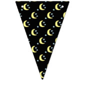 Moon Glow Party Banner (zwart & zacht geel) (Derde vlag)