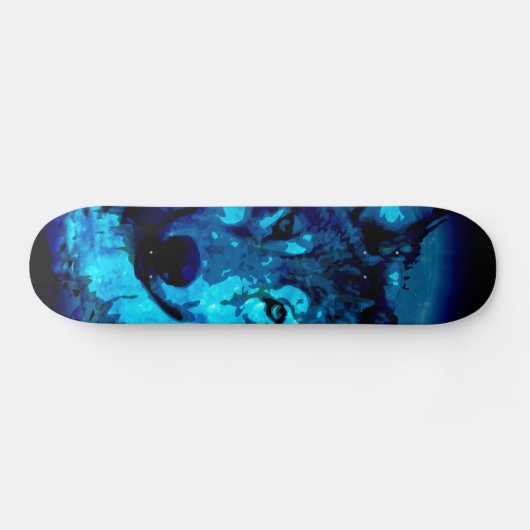Moon Glow Wolf Skateboard (Horizontaal)