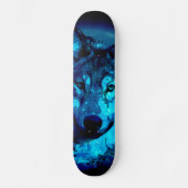 Moon Glow Wolf Skateboard (Voorkant)