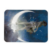 Moon Goddess Bare Scattering Night Stars Magneet (Horizontaal)