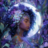 Moon Goddess Black Fantasy Art Black Queen Poster