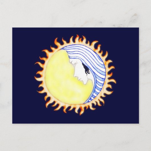 Moon Goddess Briefkaart (Voorkant)