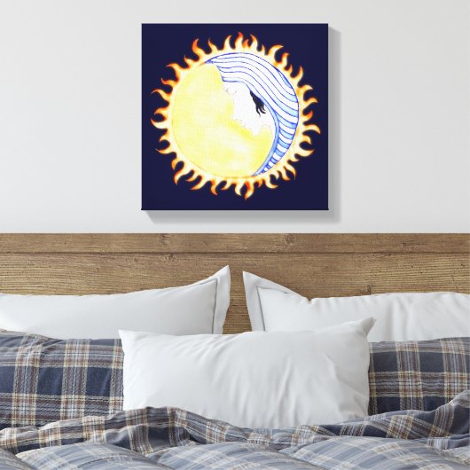 Moon Goddess Canvas Afdruk (Insitu (Slaapkamer))