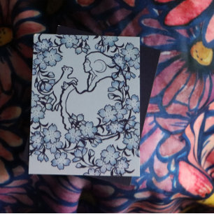 Moon Goddess Cat Witch Blues Kaart