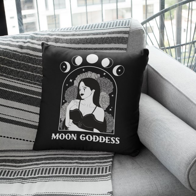 Moon Goddess Celestial Wiccan Kussen (Creator heeft geüpload)