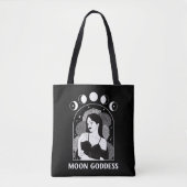 Moon Goddess Celestial Wiccan Tote Bag (Voorkant)