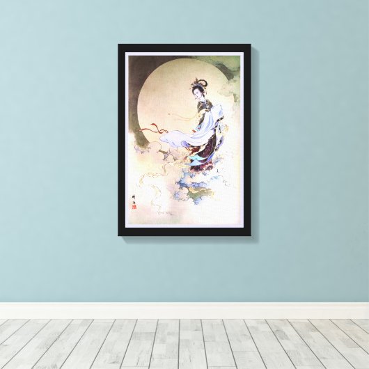 Moon Goddess Chang'e Canvas Afdruk (Insitu (Houten vloer))