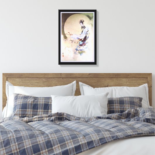 Moon Goddess Chang'e Canvas Afdruk (Insitu (Slaapkamer))