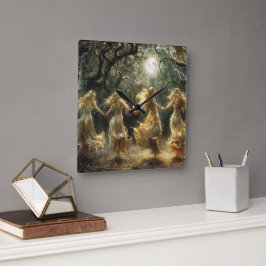 Moon Goddess dansklok Vierkante Klok