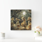 Moon Goddess dansklok Vierkante Klok (Huis)