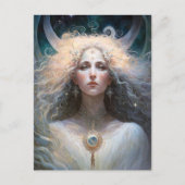 Moon Goddess Fantasy Art Briefkaart (Voorkant)