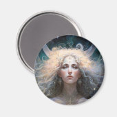 Moon Goddess Fantasy Art Magneet (Voorkant / Achterkant)