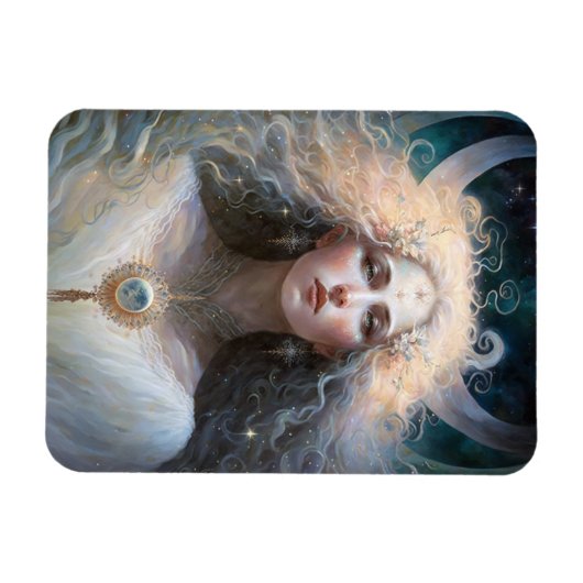 Moon Goddess Fantasy Art Magneet (Horizontaal)