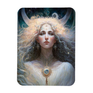 Moon Goddess Fantasy Art Magneet