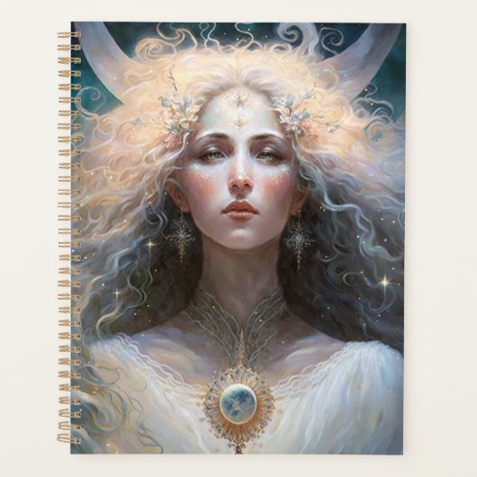 Moon Goddess Fantasy Art Planner (Voorkant)