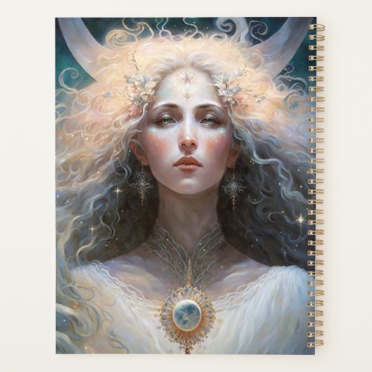 Moon Goddess Fantasy Art Planner (Achterkant)