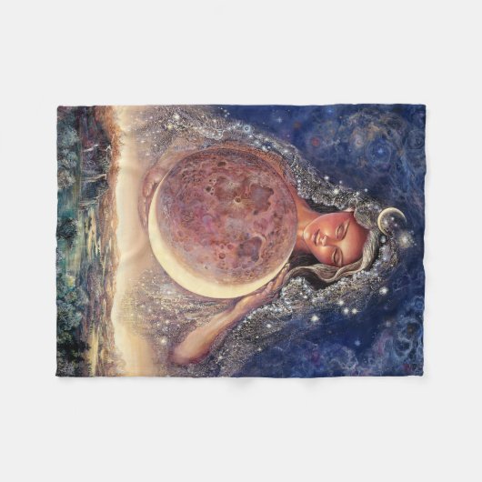 Moon Goddess Fleece Throw (Voorkant (Horizontaal))