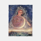 Moon Goddess Fleece Throw Deken (Voorkant)