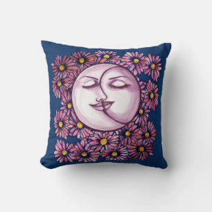 Moon Goddess Floral MoonChild Art Kussen