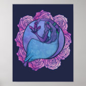 Moon Goddess Magick Crystal MoonChild Art Poster (Voorkant)
