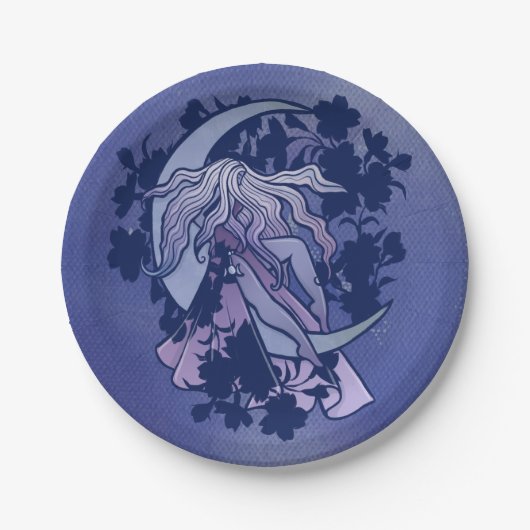 Moon Goddess MoonChild Papieren Bordje (Voorkant)