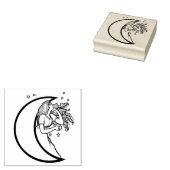 Moon Goddess MoonChild Rubberstempel (Gestempeld)
