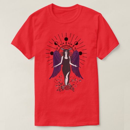 Moon Goddess Occult Witch Pagan Wiccan Witchcraft T-shirt (Design voorkant)