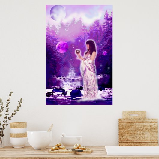 Moon Goddess Poster (Keuken)