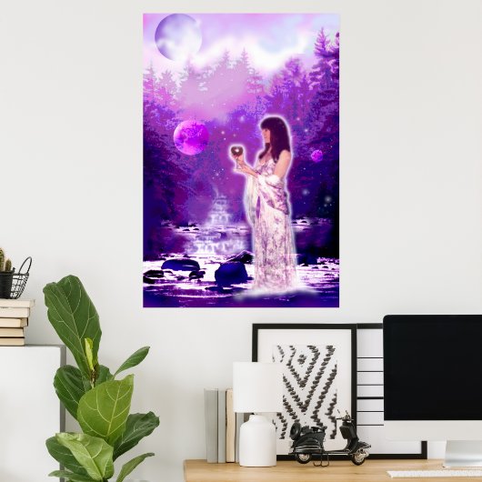 Moon Goddess Poster (Thuiskantoor)