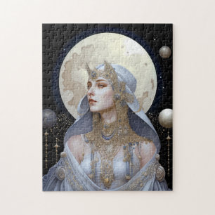 Moon Goddess Queen Fantasy Art Legpuzzel