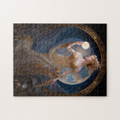 Moon Goddess Queen Fantasy Art Legpuzzel (Horizontaal)