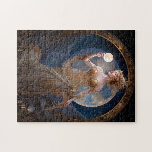 Moon Goddess Queen Fantasy Art Legpuzzel (Horizontaal)