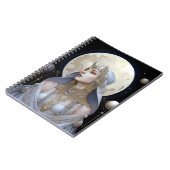 Moon Goddess Queen Fantasy Art Notitieboek (Linkerzijde)