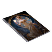 Moon Goddess Queen Fantasy Art Notitieboek (Rechterzijde)