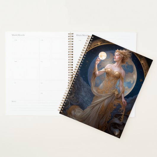 Moon Goddess Queen Fantasy Art Planner (Display)
