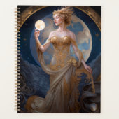 Moon Goddess Queen Fantasy Art Planner (Voorkant)