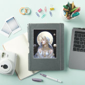 Moon Goddess Queen Fantasy Art Sticker (iPad Cover)