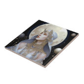 Moon Goddess Queen Fantasy Art Tegeltje (Zijkant)