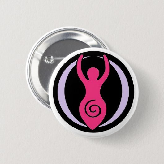 Moon Goddess Ronde Button 5,7 Cm (Voorkant /achterkant)