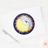 Moon Goddess Ronde Sticker (Envelop)