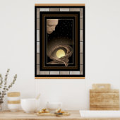 Moon Goddess Slappers beschermd door StarGod Poster (Keuken)