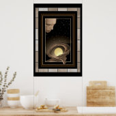 Moon Goddess Slappers beschermd door StarGod Poster (Keuken)