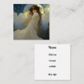 Moon Goddess Vierkante Visitekaartje (Voorkant / Achterkant)