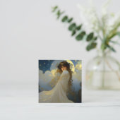 Moon Goddess Vierkante Visitekaartje (Staand voorkant)