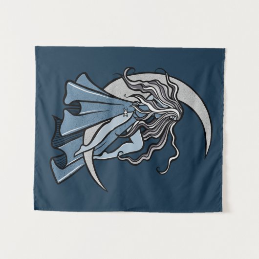 Moon Goddess Wandkleed (Voorkant (horizontaal))