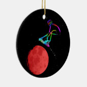 Moon Grabber - Stunt Scooter Rider Keramisch Ornament (Rechts)