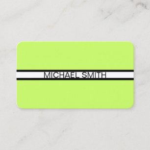 Moon Green Professional White Black Elegant Modern Visitekaartje